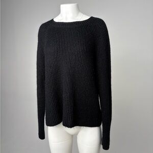 GAP Women's Black Ribbed Sweater